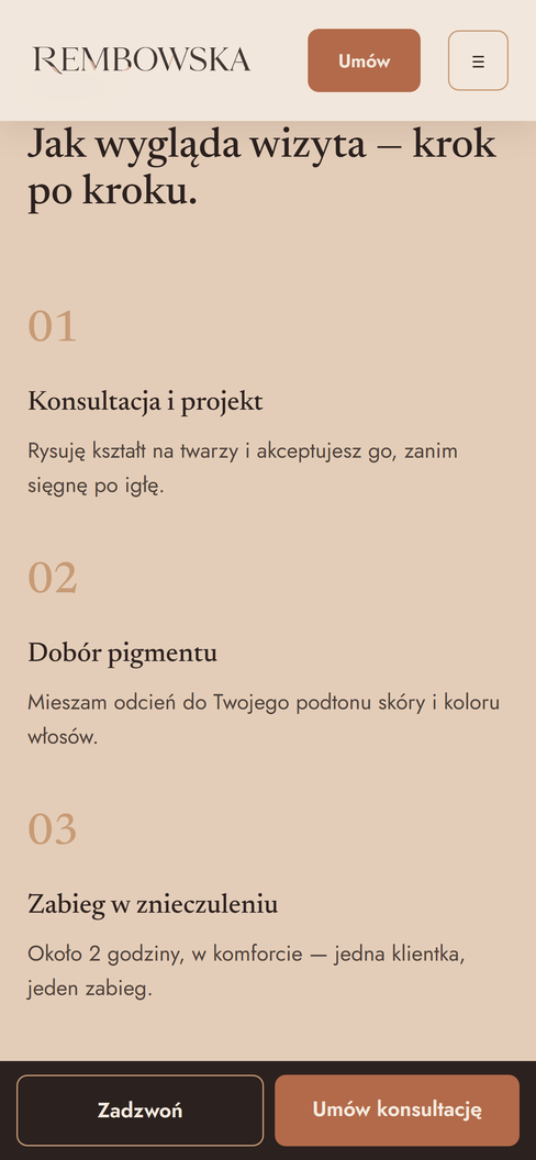 Przebieg wizyty krok po kroku na rembowska.pl